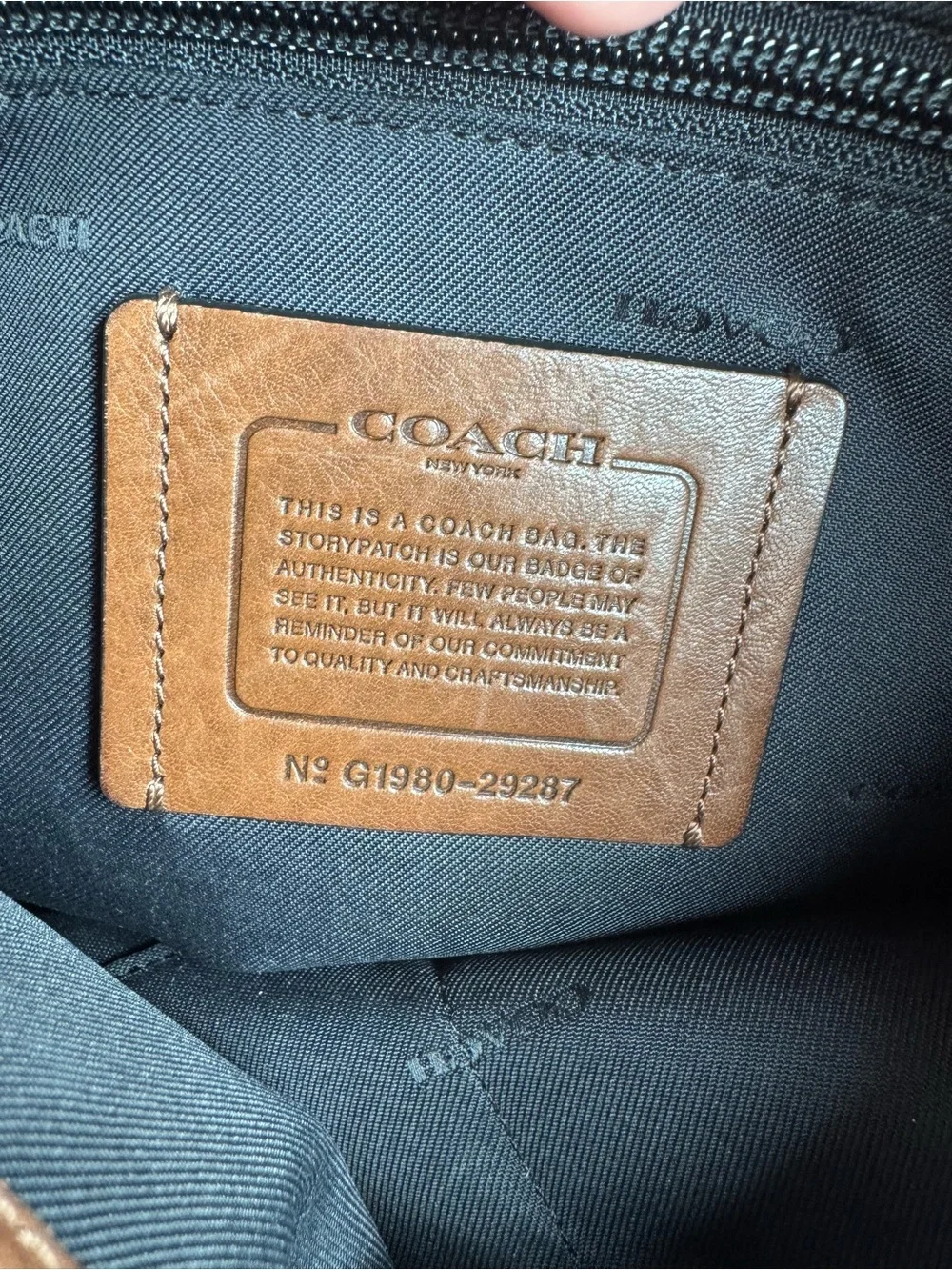 Coach Leather Messenger Bag